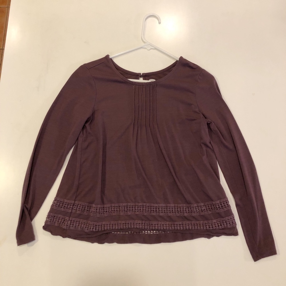 Old navy lacy blouse shirt youth teen youth xl